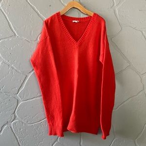 Orange Gap Wool Blend V Neck Sweater